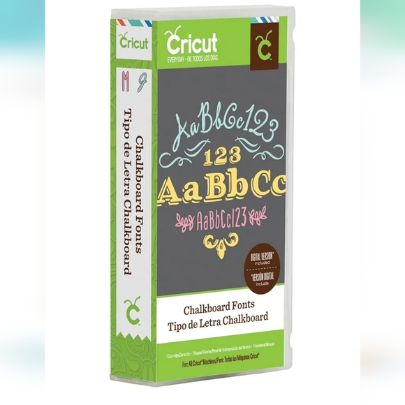 Cricut Cartridge - Chalkboard Fonts - Cricut Explore Provo Craft - Picture 1 of 5